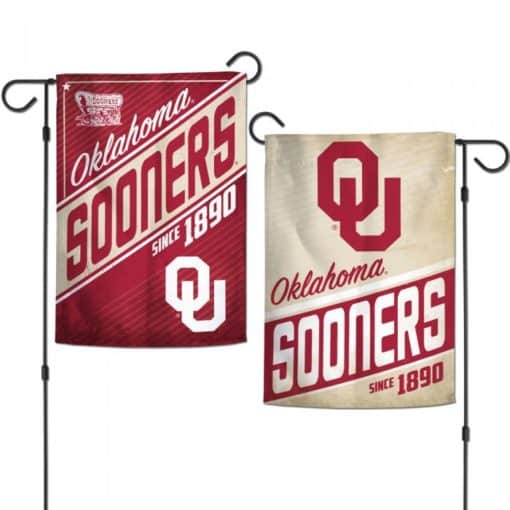 Oklahoma Sooners 12.5"x18" 2 Sided Retro Garden Flag