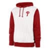 Philadelphia Phillies Men's 47 Brand White Red Pinstripe Pullover Hoodie