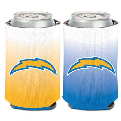 Los Angeles Chargers 12 oz Blue Yellow Color Drip Can Cooler Holder