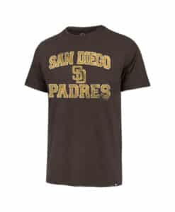 San Diego Padres Men's 47 Brand Espresso Arch Franklin T-Shirt Tee
