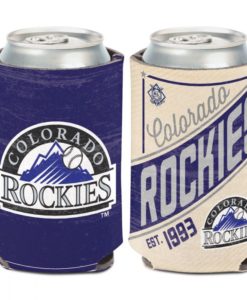 Colorado Rockies 12 oz Blue Cream Cooperstown Can Cooler Holder
