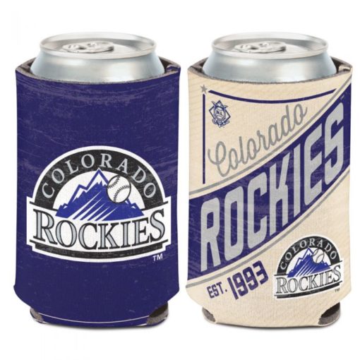 Colorado Rockies 12 oz Blue Cream Cooperstown Can Cooler Holder
