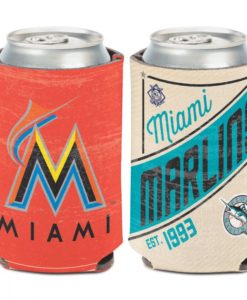 Miami Marlins 12 oz Orange Cooperstown Can Cooler Holder