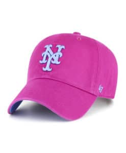 New York Mets 47 Brand Orchid Ballpark Clean Up Adjustable Hat