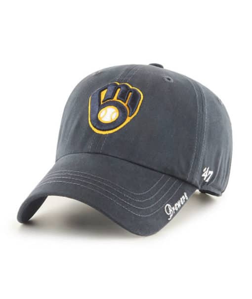 Milwaukee Brewers Women's 47 Brand Navy Miata Clean Up Adjustable Hat