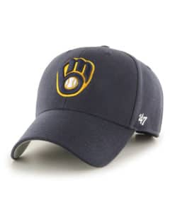 Milwaukee Brewers 47 Brand Navy MVP Adjustable Hat