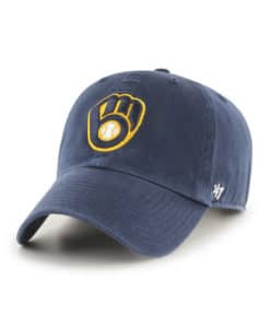Milwaukee Brewers 47 Brand Navy Clean Up Adjustable Hat