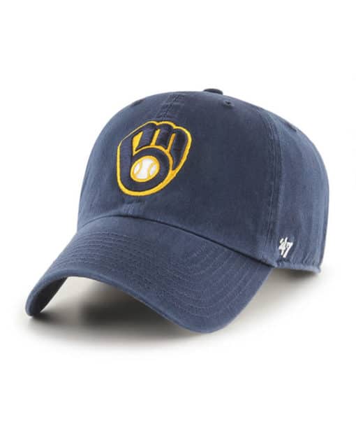 Milwaukee Brewers 47 Brand Navy Clean Up Adjustable Hat