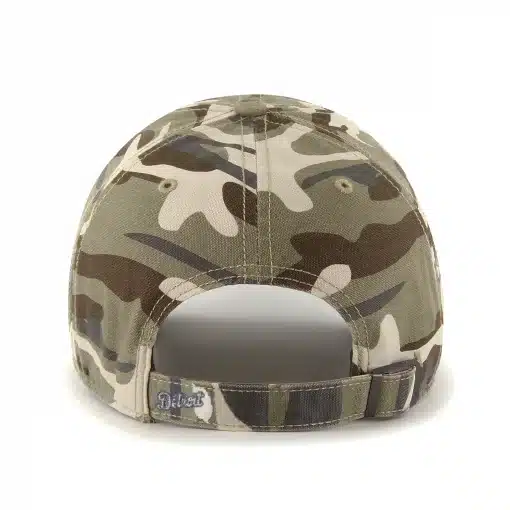 Detroit Tigers 47 Brand Tarpoon Faded Camo Clean Up Adjustable Hat - Image 2