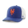 New York Mets 47 Brand Trucker Blue White Mesh Snapback Hat