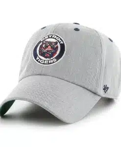 Detroit Tigers 47 Brand Cooperstown Full Count Gray Clean Up Adjustable Hat