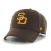 San Diego Padres 47 Brand Cooperstown Brown MVP Adjustable Hat