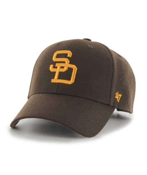 San Diego Padres 47 Brand Cooperstown Brown MVP Adjustable Hat