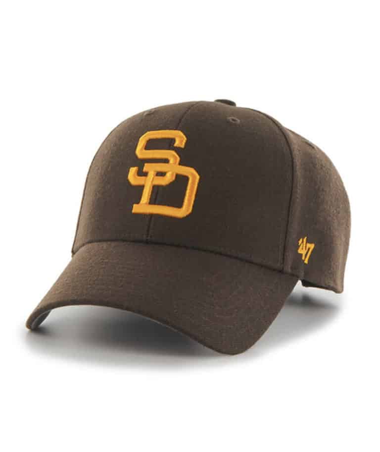 San Diego Padres 47 Brand Cooperstown Brown MVP Adjustable Hat ...