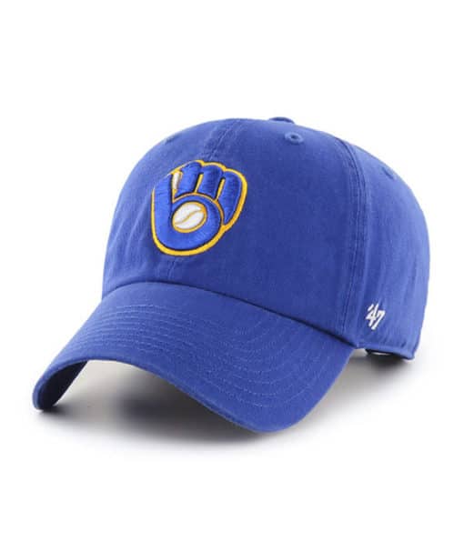 Milwaukee Brewers 47 Brand Cooperstown Blue Clean Up Adjustable Hat