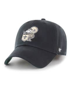 New Orleans Saints 47 Brand Legacy Black Franchise Fitted Hat