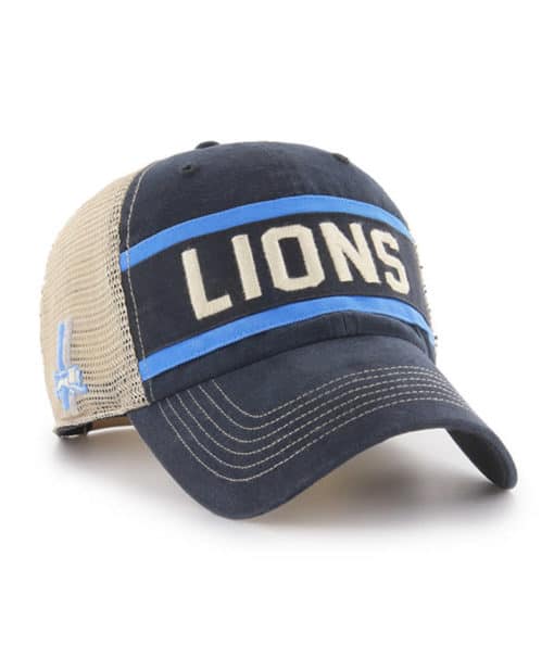 Detroit Lions 47 Brand Vintage Black Juncture Mesh Snapback Hat