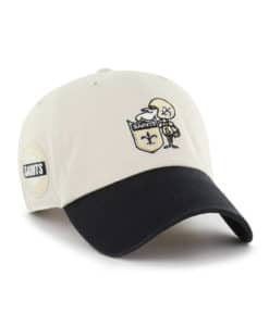 New Orleans Saints 47 Brand Legacy Bone Clean Up Adjustable Hat