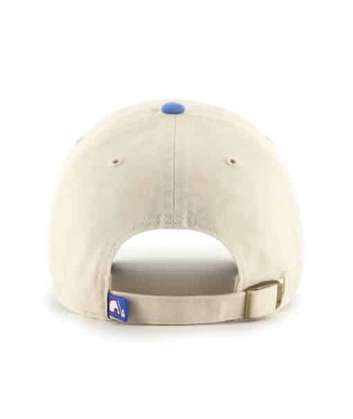 Quebec Nordiques 47 Brand Vintage Natural Two Tone Clean Up Adjustable Hat - Image 2
