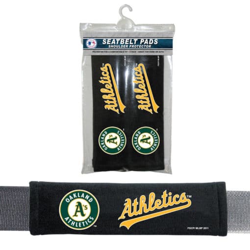 Oakland Athletics Velour Seat Belt Pads