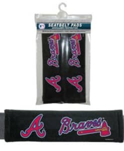 Atlanta Braves Velour Seat Belt Pads