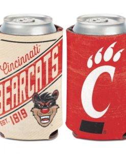 Cincinnati Bearcats 12 oz Vintage Can Cooler Holder