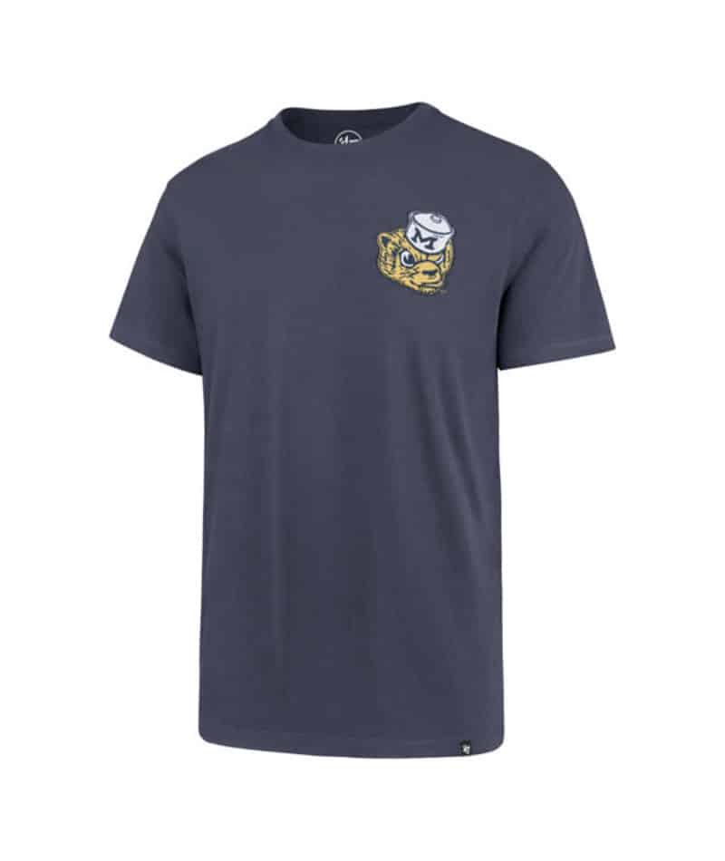 Michigan Wolverines Men's 47 Brand Vintage Gym Blue Fieldhouse T-Shirt ...