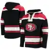 San Francisco 49ers Men's 47 Brand Black Pullover Jersey Hoodie