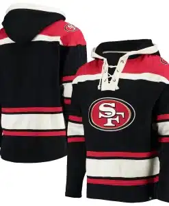 San Francisco 49ers Men's 47 Brand Black Pullover Jersey Hoodie