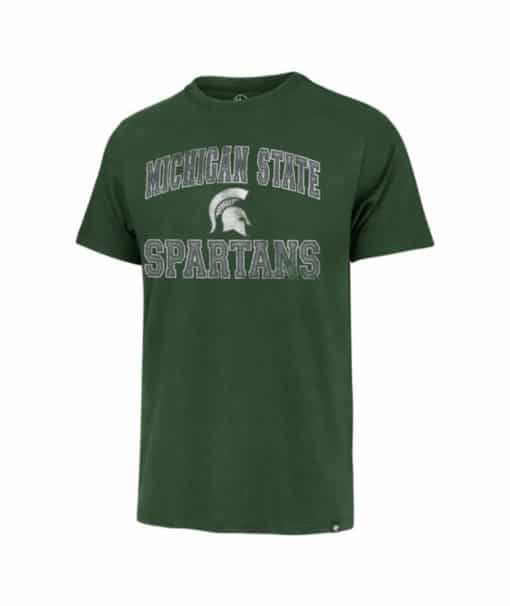 Michigan State Spartans Men's 47 Brand Elm Green Arch Franklin T-Shirt Tee