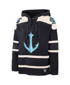 Seattle Kraken Men's 47 Brand Fall Navy Pullover Jersey Hoodie
