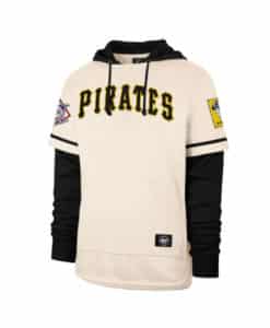 Pittsburgh Pirates Men's 47 Brand Cream Cooperstown Trifecta Shortstop Pullover Hoodie
