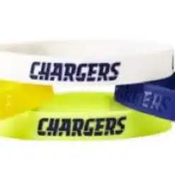 Los Angeles Chargers Bracelets 4 Pack Silicone