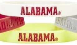 Alabama Crimson Tide Bracelets 4 Pack Silicone