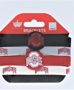 Ohio State Buckeyes Bracelets 4 Pack Silicone
