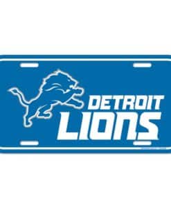 Detroit Lions NFL License Plate Plastic