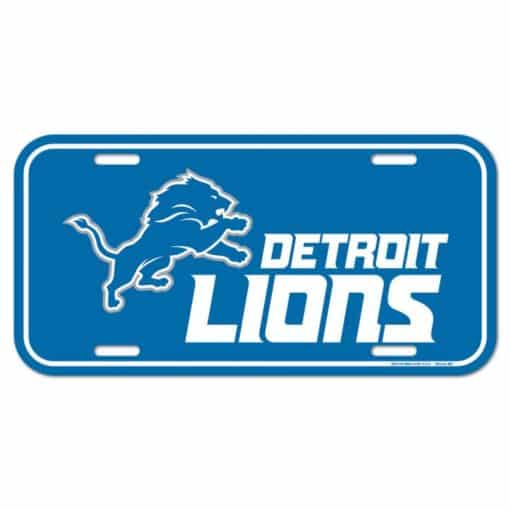 Detroit Lions NFL License Plate Plastic