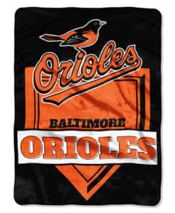 Baltimore Orioles 60"x80" Home Plate Design Raschel Throw Blanket