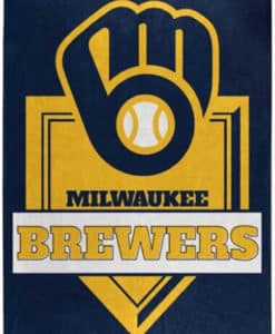 Milwaukee Brewers 60"x80" Home Plate Design Raschel Throw Blanket