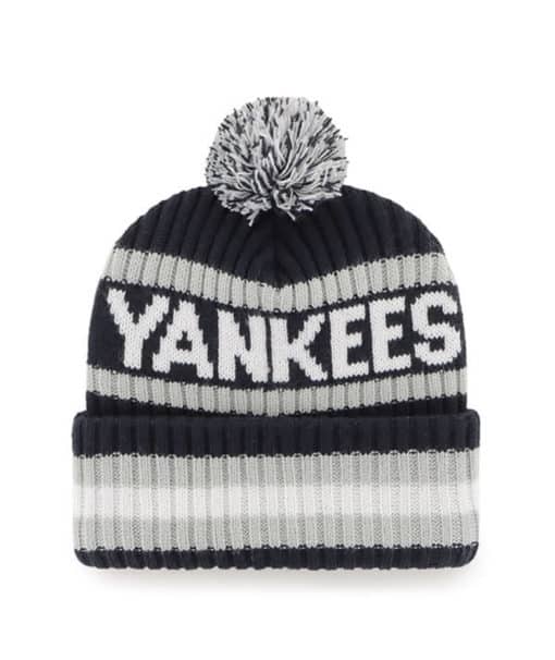 New York Yankees 47 Brand Navy Bering Cuff Knit Hat - Image 2