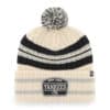 New York Yankees 47 Brand Hone Patch Natural Cuff Knit Hat