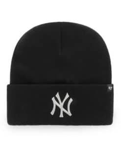 New York Yankees Black Haymaker Metallic Cuff Knit Hat