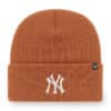 New York Yankees 47 Brand Burnt Orange Cuff Knit Hat