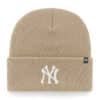 New York Yankees 47 Brand Khaki Cuff Knit Hat