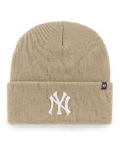 New York Yankees 47 Brand Khaki Cuff Knit Hat