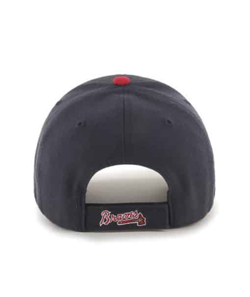Atlanta Braves 47 Brand Navy Red MVP Adjustable Hat - Image 2