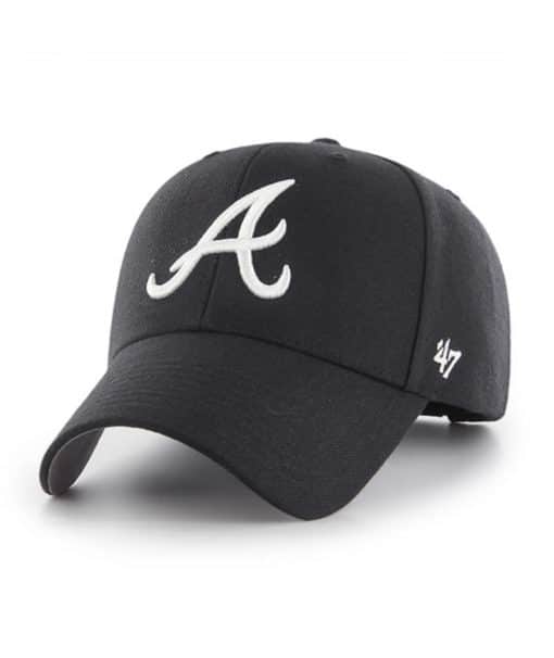 Atlanta Braves 47 Brand Black MVP Adjustable Hat