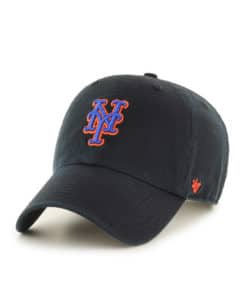 New York Mets 47 Brand Black Blue Orange Clean Up Adjustable Hat