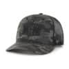 Chicago Cubs 47 Brand Charcoal Camo Trucker Black Mesh Snapback Hat