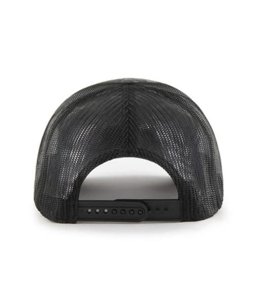 Washington Nationals 47 Brand Charcoal Camo Trucker Black Mesh Snapback Hat - Image 2
